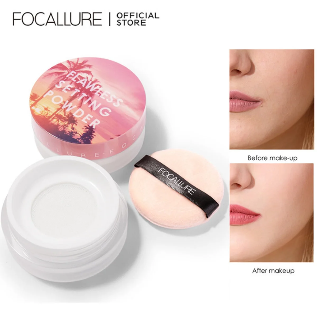 Top Trends: FOCALLURE 4 Colors Matte Loose Powder Waterproof Oil-control Minerals Makeup Setting Powder Finish Face Cosmetics For Women Shoppable Styles