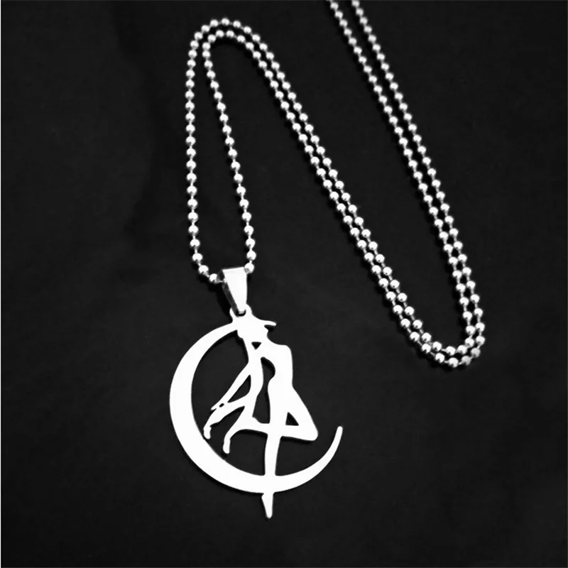 Top Trends: Moon Pendant Necklace Cosplay Prop Costume Accessories For Cosplay Women Girls Anime Pendant Chain Jewelry Gifts Shoppable Styles