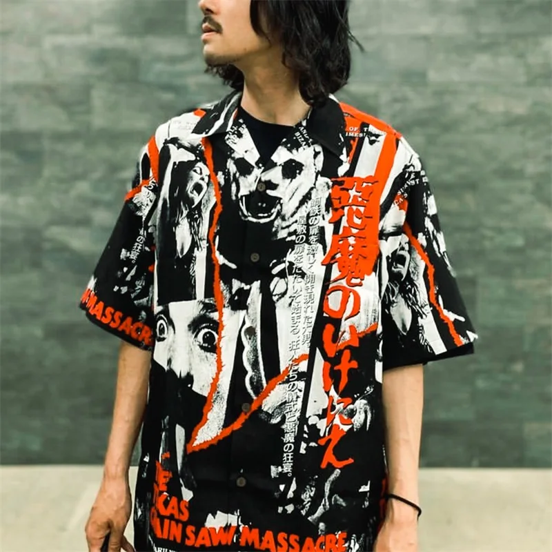 Top Trends: 2023 Summer WACKO MARIA Shirts Men Women 1:1 High Quality Digital Printing Hawaiian Shirt Top Short Sleeve Tee Shoppable Styles - Image 6