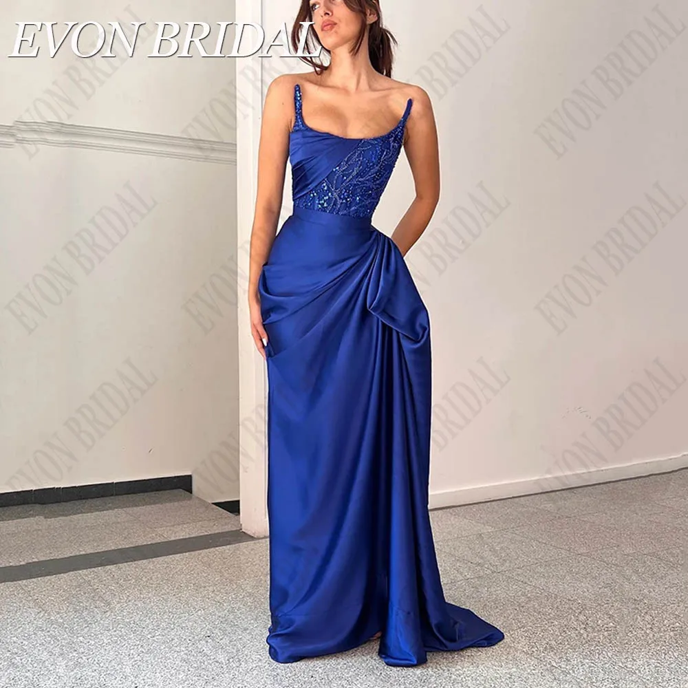 Top Trends: EVON BRIDAL Formal Mermaid Evening Gown Sleeveless Satin Prom Dress Split Sequines Beadings Party Vestidos De Fiesta Custom Made Shoppable Styles - Image 3