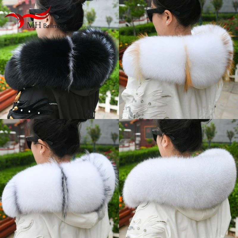 Top Trends: Winter Ladies Fur Fox Sweater Collar Female Fur Furry Stitching Shawl Coat Collar Female Fashion Warmth Hot Selling Around Shoppable Styles - Image 2