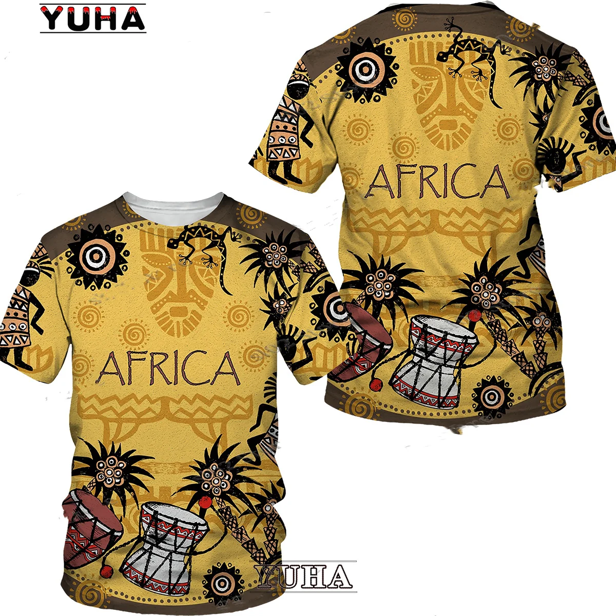 Top Trends: Ethnic Style 3D Print Graphic Tees Unisex Dashiki Clothes Summer African Men's Short Sleeve T Shirt Street Fashion Outfits Men Shoppable Styles