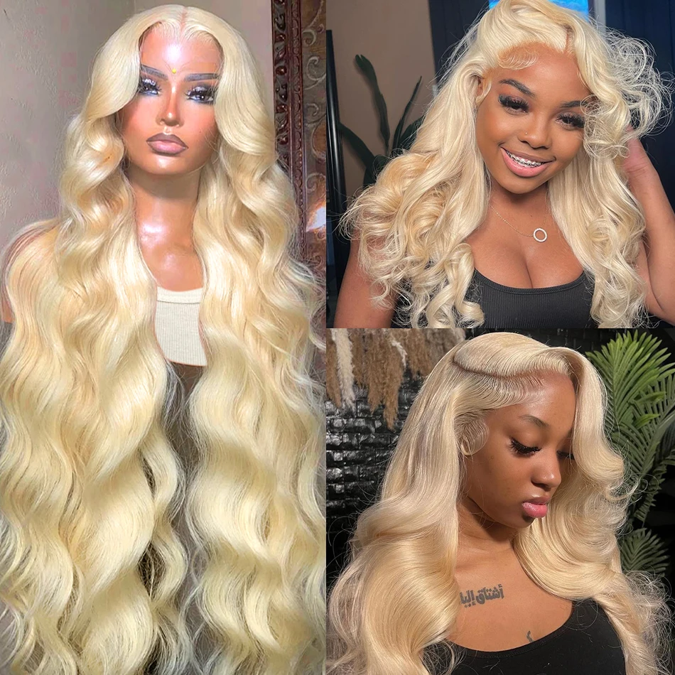 Top Trends: Glueless Wig 613 Honey Blonde Body Wave Lace Front Wig 13x6 HD Transparent Lace Front Wigs 4x4 Closure Human Hair Wig For Women Shoppable Styles