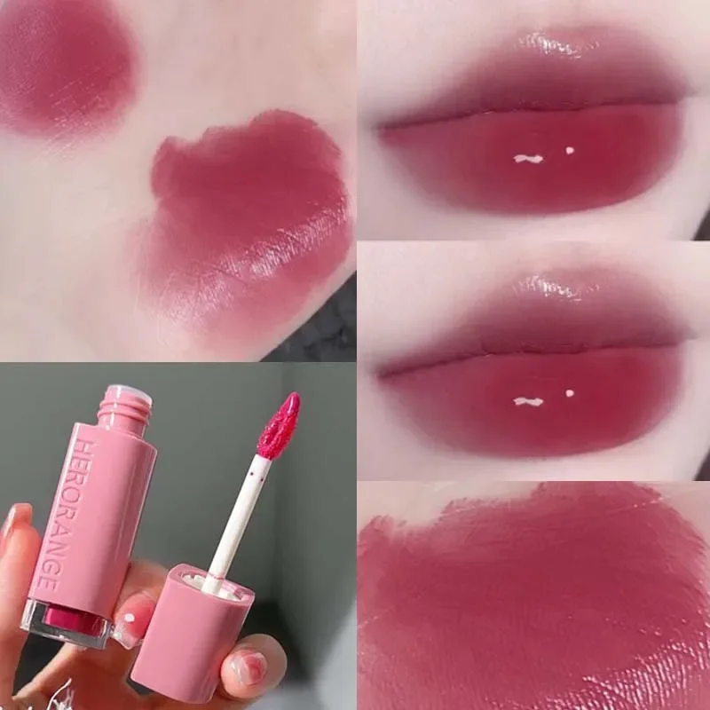 Top Trends: Mirror Lip Gloss Lip Glaze Transparent Glass Lasting Moisturizing Waterproof Liquid Lipsticks Sexy Red Lips Cosmetics 6 Colors Shoppable Styles