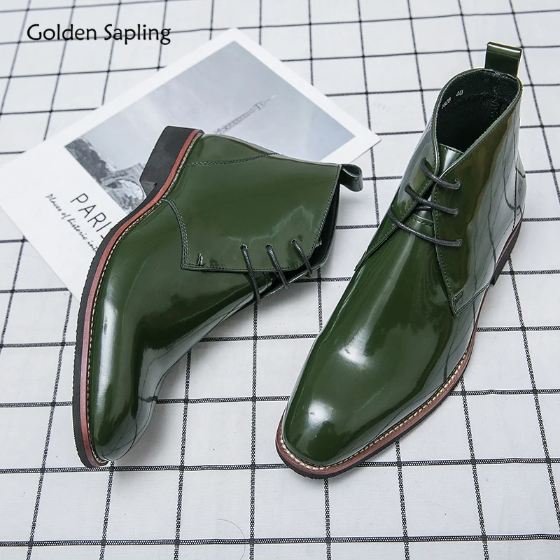 Top Trends: Golden Sapling Chelsea Boots For Men Fashion Party Shoes Casual Business Flats Leisure Office Men&#039;s Dress Boot Comfortable Shoes Shoppable Styles