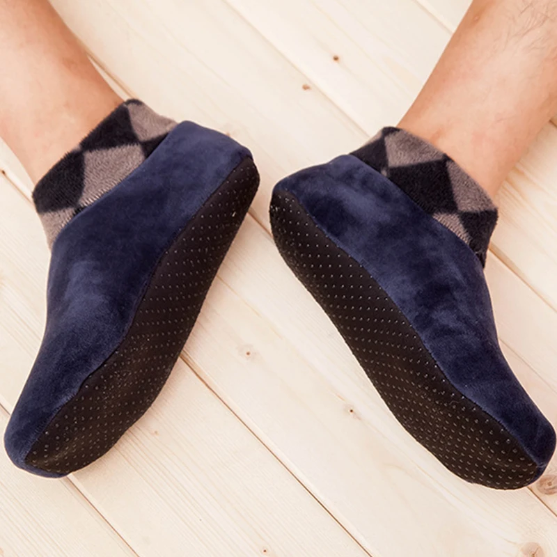 Top Trends: Winter Men's Slippers Socks Fleece Soft Non Slip Bed Sock Short Socks Floor Slipper Thick Home Warm Women Men Socks Casual Shoppable Styles