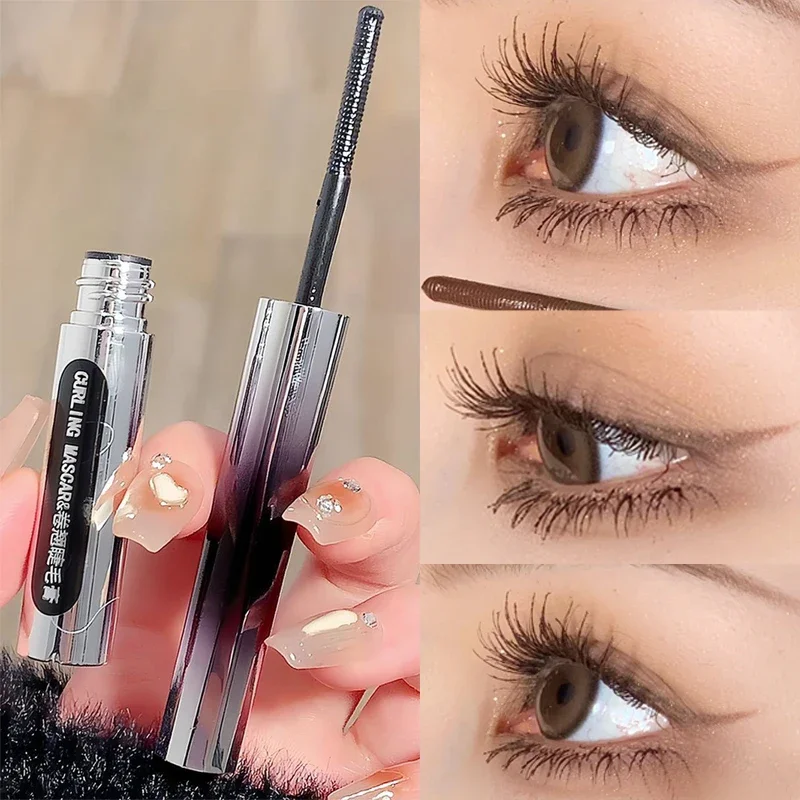 Top Trends: Silk Fiber Lash Mascara Waterproof Lasting Extension Eyelashes Lengthening Curling Metal Bar Type Head Mascara Makeup Cosmetics Shoppable Styles