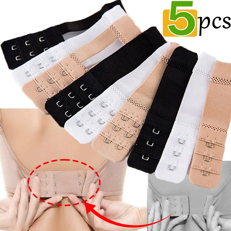 Top Trends: 5 / 3 / 1Pcs Adjustable Bra Extenders Strap Women Ladies DIY Underwear Belt Buckle Extension 9 / 6Hooks Intimates Lengthened Clip Pins Shoppable Styles