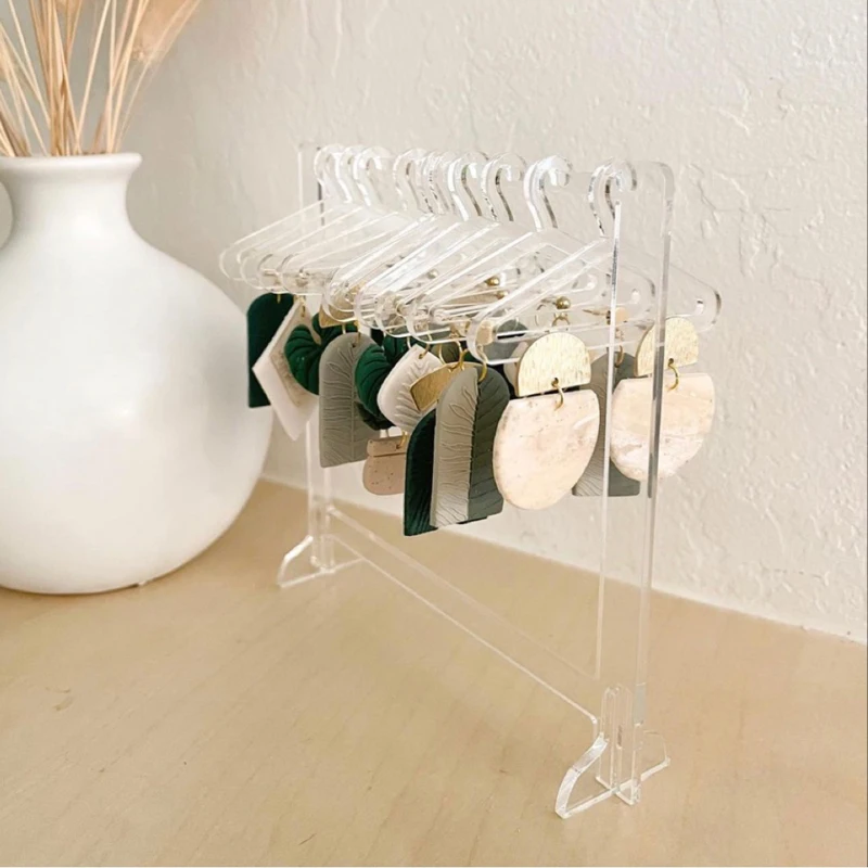 Top Trends: 2 Types Acrylic Transparent Jewelry Display Stand Jewelry Shelf Holder Earring Stud Stand Antler Jewelry Organizer Storage Box Shoppable Styles