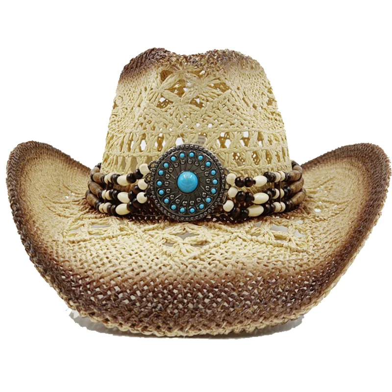 Top Trends: Featured Cowboy Hat Vintage Straw Hat 2023 New Men's Gentlemen's And Women's Jazz Cowboy Hat Straw Hat Sun Hat Summer Hat Shoppable Styles - Image 4