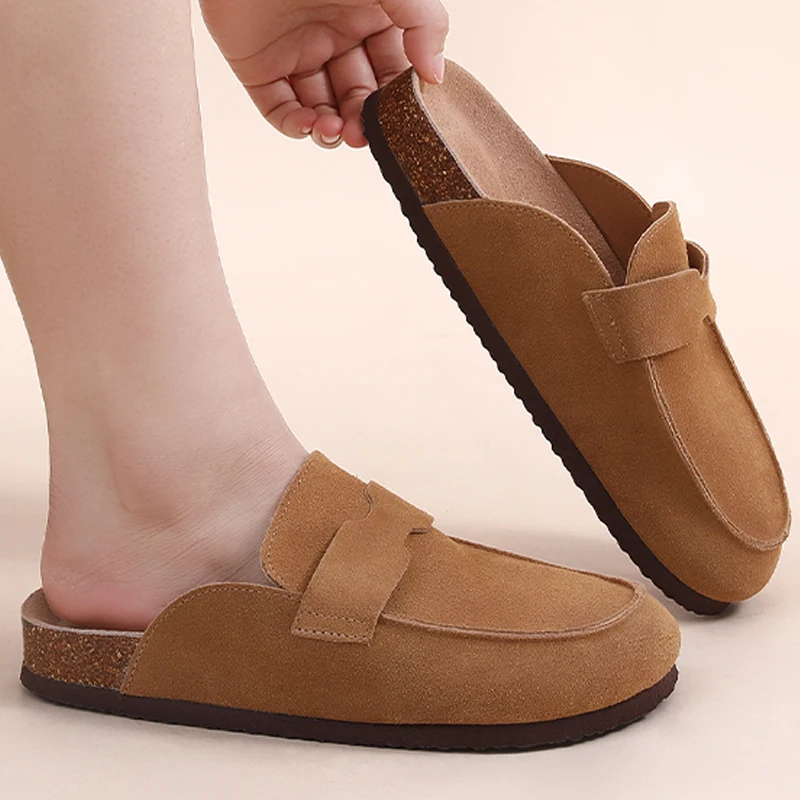 Top Trends: Comwarm New Fashion Clogs For Women Suede Leather Mules Slippers Female Home Classic Antislip Cork Clogs Shoes With Arch Support Shoppable Styles