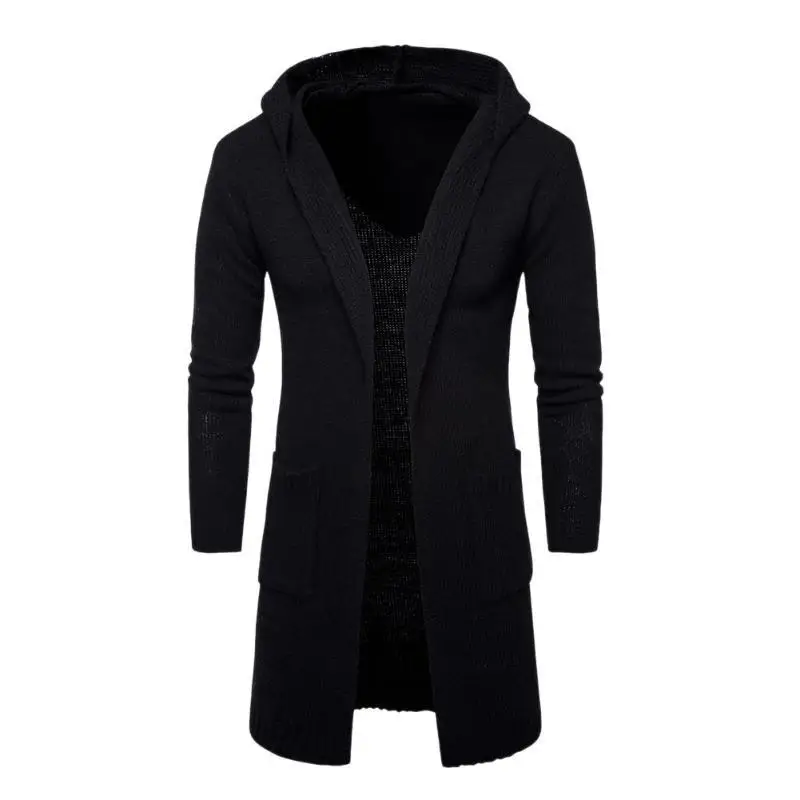 Top Trends: New Men's Hooded Thick Cardigan Sweater Jacket Knitted Sweater Shoppable Styles - Image 5