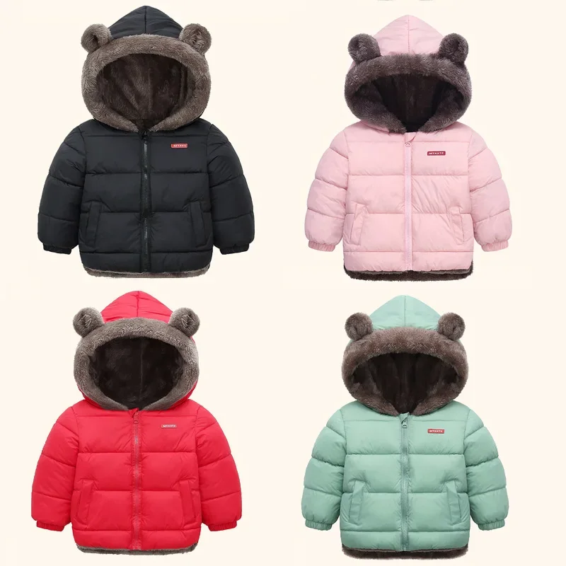 Top Trends: Cashmere Children Coat Winter Thicken Warm Down Jacket Boys Girls Zipper Hooded Kids Jacket Coats Outwear Children Clothing Shoppable Styles