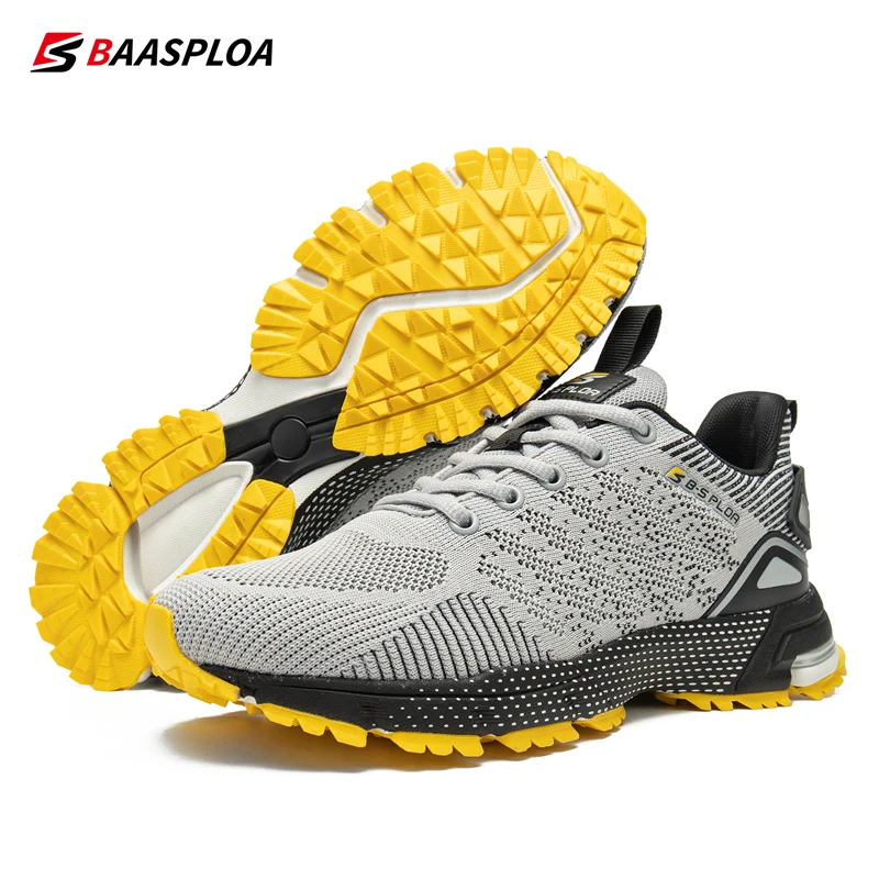 Top Trends: Baasploa Men Professional Running Shoes Breathable Training Shoes Lightweight Sneakers Non-Slip Track Tennis Walking Sport Shoe Shoppable Styles