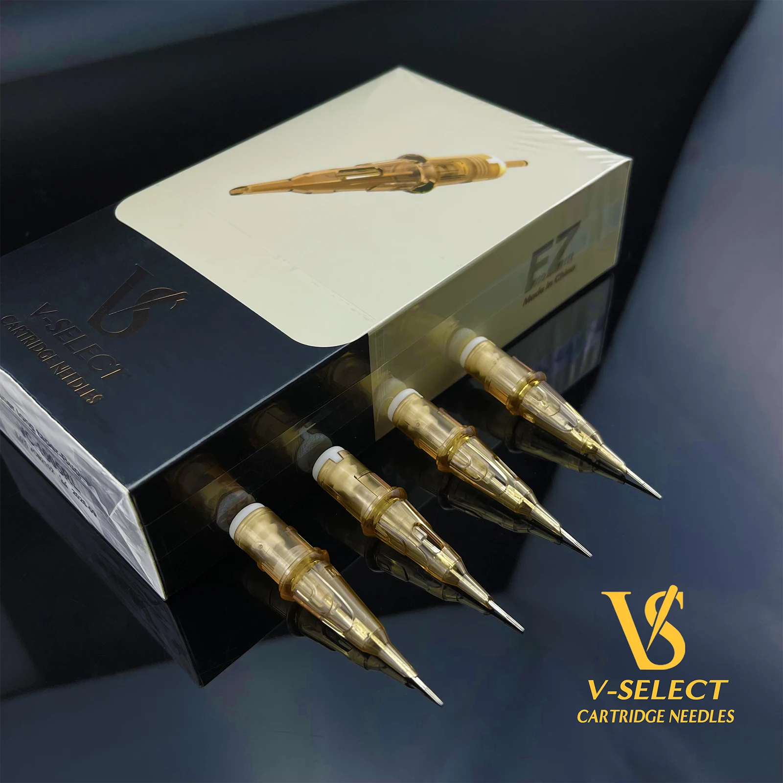 Top Trends: EZ V-Select Tattoo Cartridge Tattoo Needles #08 0.25mm #06 0.18mm Round Liner Micro Permanent Makup Tattoo Accessories20 Pcs / Box Shoppable Styles