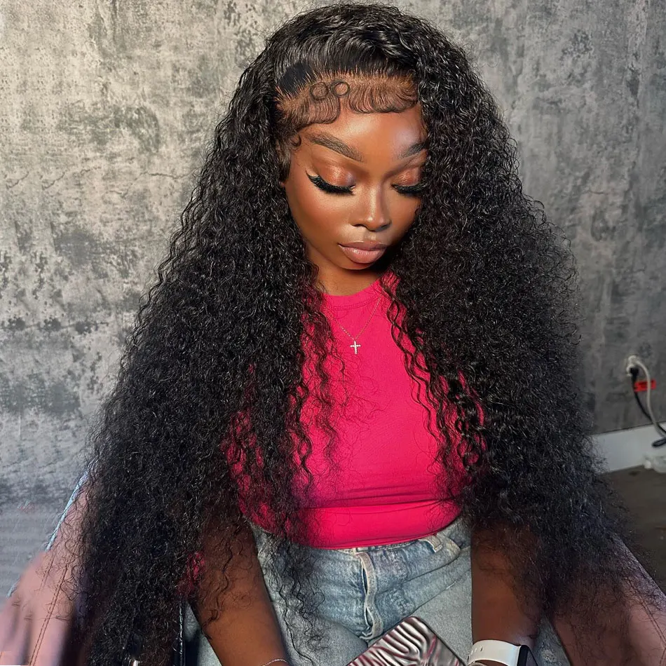 Top Trends: 40 Inch Curly Lace Front Human Hair Wigs For Black Women Pre Plucked Brazilian Hair 13x4 Deep Wave Frontal Wig 13x6 Hd Lace Wig Shoppable Styles