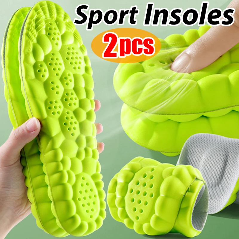 Top Trends: Orthopedic Sport Insoles For Feet PU Sole Soft Breathable Shock Absorption Running Shoes Pad For Men Women Arch Support Insole Shoppable Styles