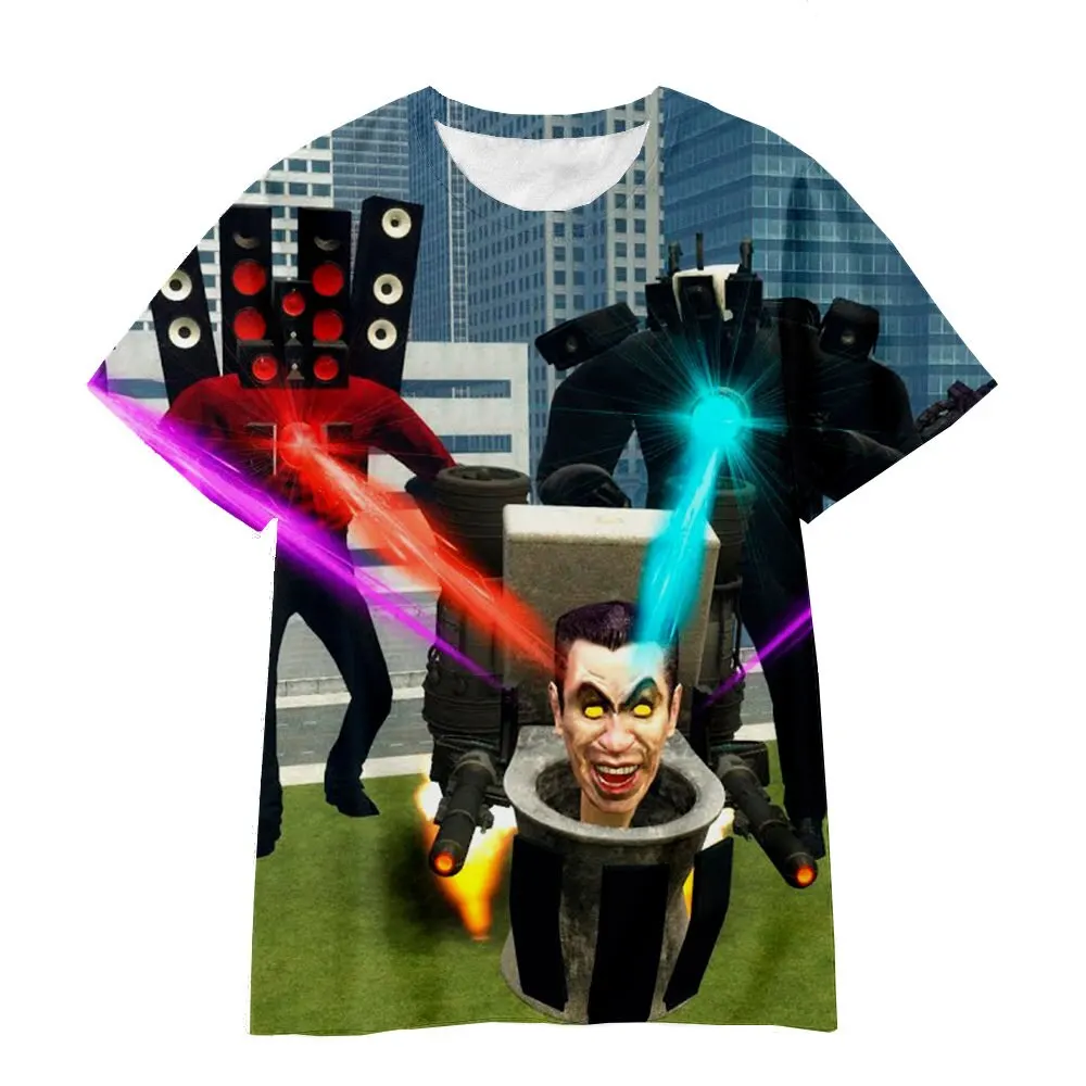 Top Trends: New Fun Skibidi Toilet T-shirt 3D Printed Street Wear Fashion Casual Oversized O-neck Short-sleeved Top Trend Clothing Shoppable Styles