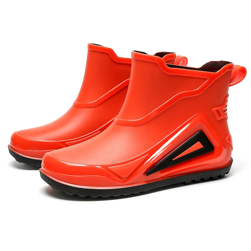 Top Trends: Rain Boots Men Fashion Ankle Rubber Shoes Waterproof Galoshes Husband Fishing Work Safety Shoes Kitchen Insulated Rubber Boots Shoppable Styles