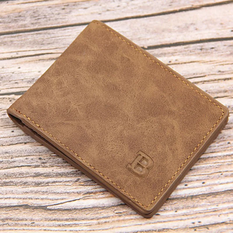 Top Trends: Vintage Frosted Men&#039;s Short Wallet Slim Card Wallet Man Multi Card Holders Small Male Coin Purses Business Money Clip Shoppable Styles