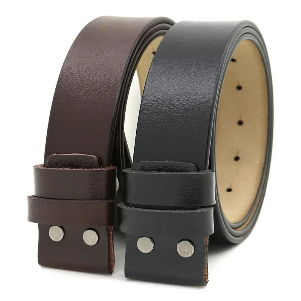 Top Trends: Real Leather Cowskin Men Belts 3.8cm With Zinc Alloy Metal Buckle Head I'm The Boss New Brand Design Male Long Straps Shoppable Styles - Image 4