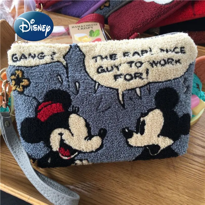 Top Trends: Disney Mickey's New Women's Coin Purse Luxury Brand Women's Embroidery Hand Bag Large -capacity Cartoon Storage Bag Cosmetic Bag Shoppable Styles