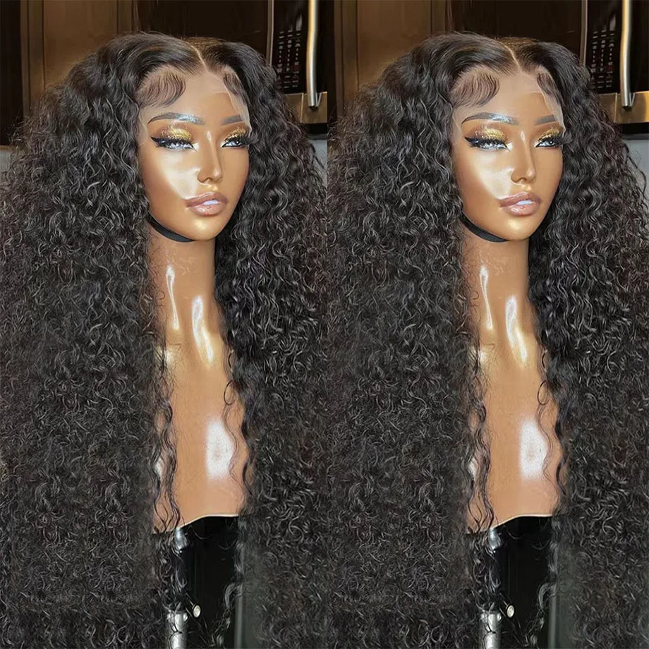 Top Trends: Curly Human Hair Lace Front Wig 13x4 Deep Wave Frontal Wig Brazilian HD Lace Wig 13x6 Human Hair Water Wave 5x5 Closure Wigs Shoppable Styles