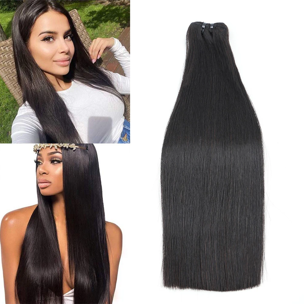 Top Trends: Vietnam Raw Hair Bundles Bone Straight Human Hair Weave Bundles Virgin Hair Extension Natural Black Grade 15A Human Hair Bundles Shoppable Styles