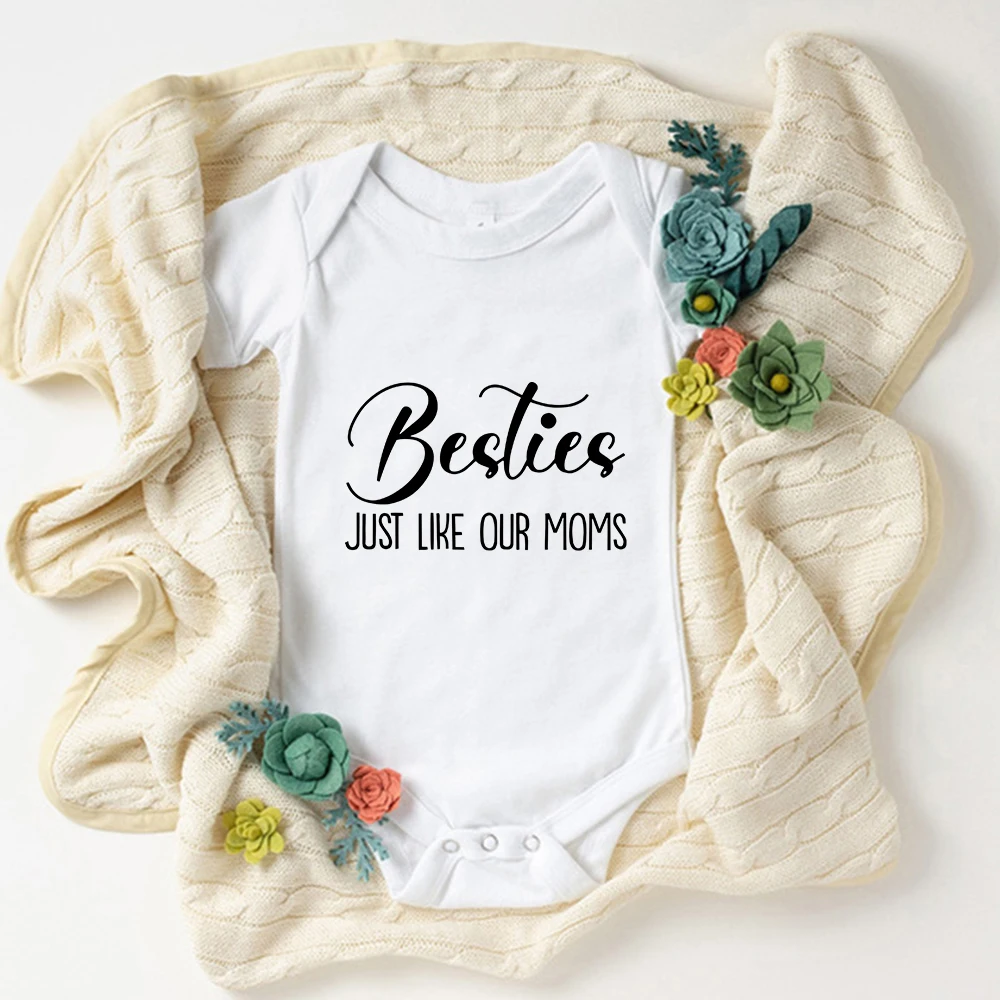 Top Trends: Besties Just Like Our Moms Baby Body Street Harajuku Toddler Playsuit Short Sleeve Summer Newborn Onesies Cotton Ropa De Bebe Shoppable Styles