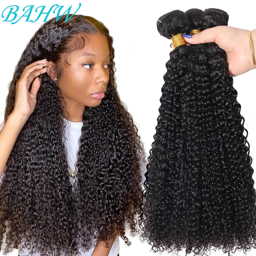 Top Trends: 12A Brazilian Kinky Curly Bundle 100% Human Hair Weave Bundles Natural Color 10-30Inch Virgin Human Hair Extensions Jerry Curly Shoppable Styles