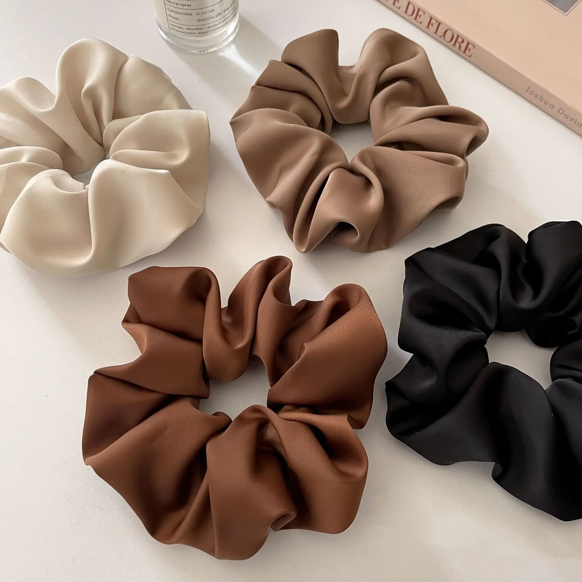 Top Trends: Headbands For Elegant Woman Hair Chouchou Satin Scrunchies Hair Ropes Ties Tiara Cabelo Feminino Accesorios Para El Cabello Shoppable Styles