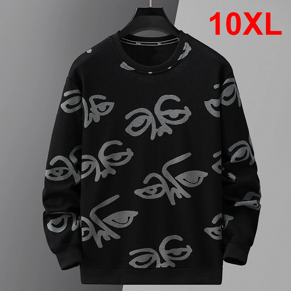 Top Trends: 10XL Plus Size Sweatshirts Men Spring Autumn Sweatshirt Pullover Male Fashion Casual Sweatshirts Big Size 10XL Shoppable Styles