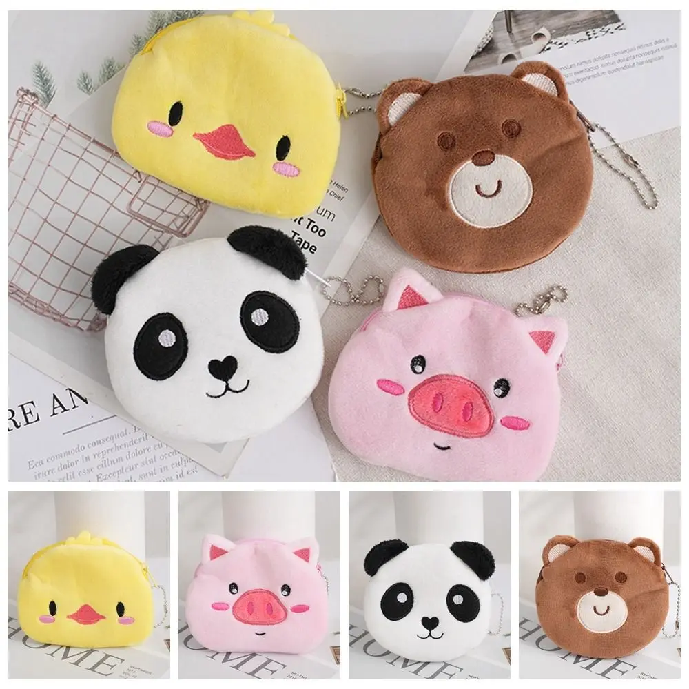 Top Trends: Cartoon Panda Plush Coin Purse Cute Bear Chicken Pig Zipper Girls Shoppable Styles