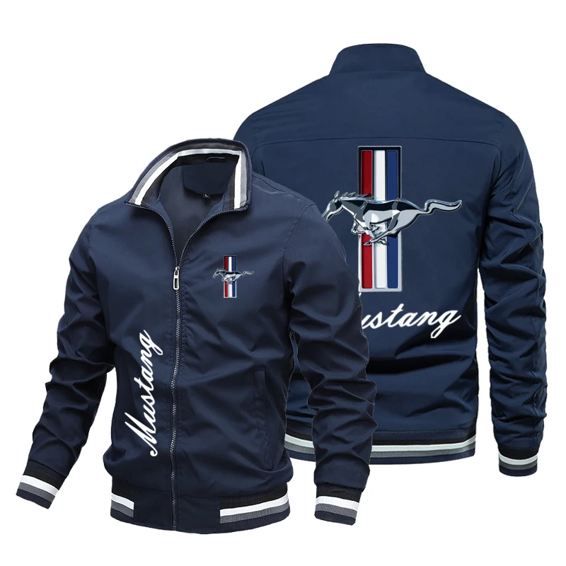 Top Trends: New Trendy Hot Sale Ford Mustang Logo Men's Jacket Fashion Brand Jacket High Quality Oversized Moto Racing Breathable Tops Shoppable Styles