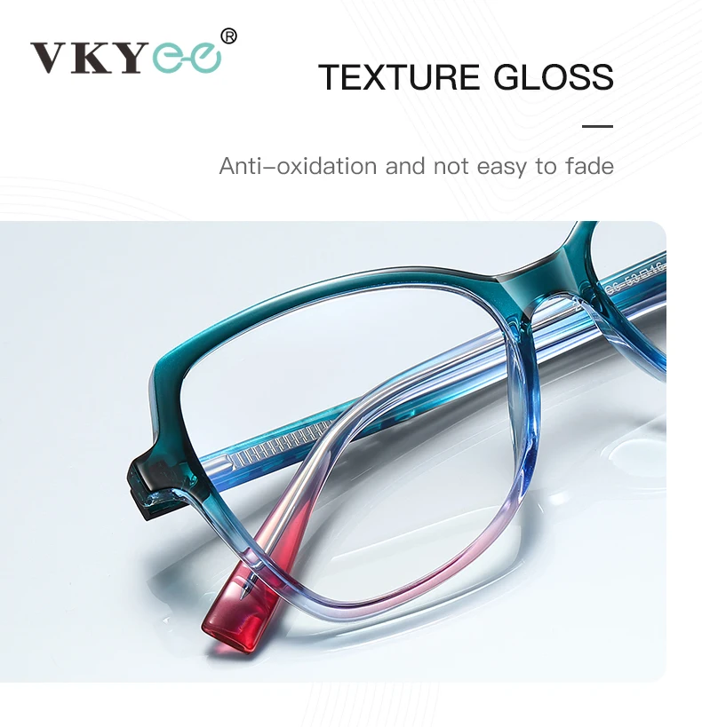 Top Trends: VKYEE Stylish Large Frame Women's Eyeglasses Geometric Design Anti-Blue Light Glasses Photochromic Customizable Prescription Shoppable Styles - Image 5