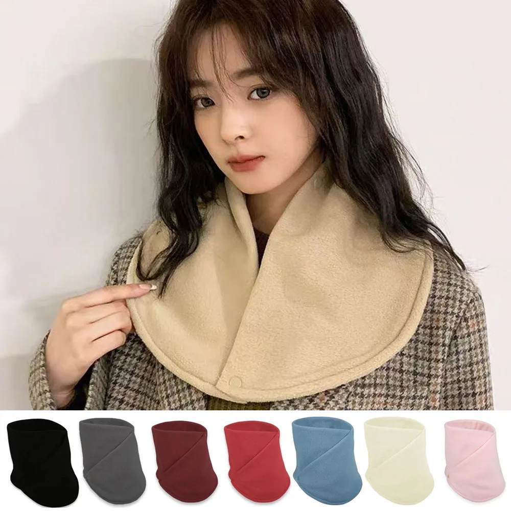 Top Trends: Double Layer Fleece Neck Scarf Thickened Warmth Autumn Neck Sleeve Men Scarf Women' Scarves Plush Winter Neckerchief Scarf Ring Shoppable Styles