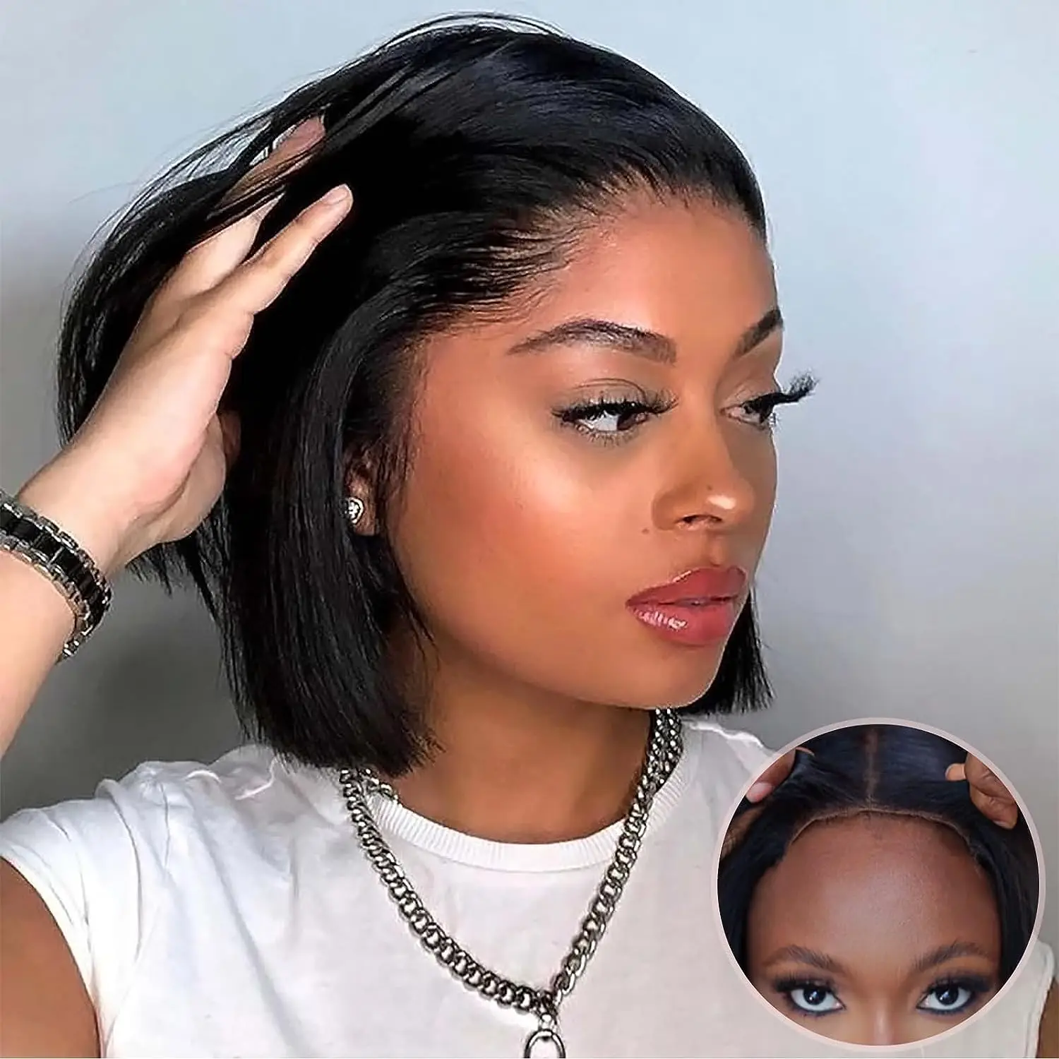 Top Trends: Wear Go Glueless Straight Bob Wig 13*4 Lace Frontal Human Hair Wig Ready To Go Short 4*4 Lace Front Human Hair Wigs For Women Shoppable Styles