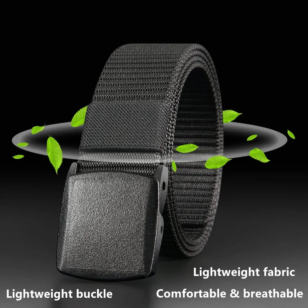 Top Trends: Military Men Belt Army Belts Adjustable Man Outdoor Travel Tactical Waist With Plastic Buckle For Pants Nylon Braid Waist Strap Shoppable Styles - Image 2