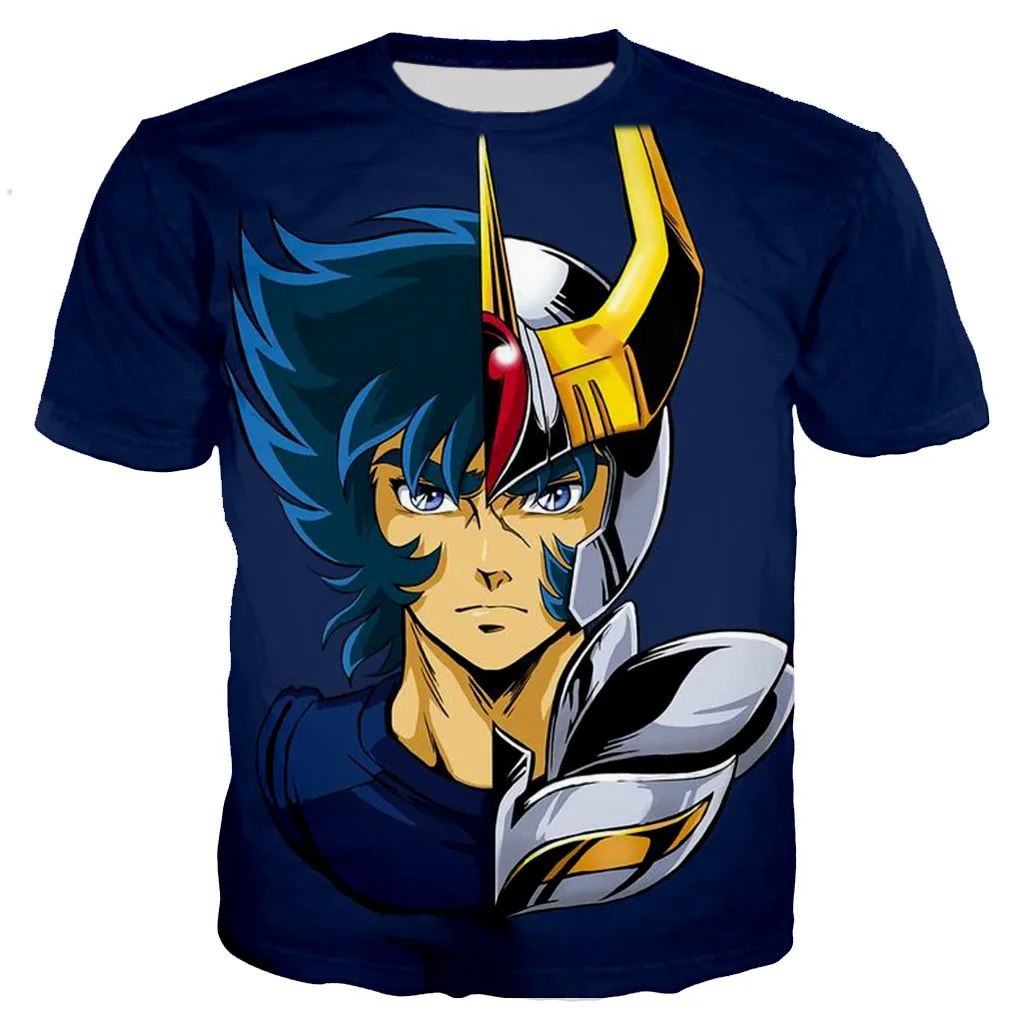 Top Trends: Saint Seiya T Shirt Men Fashion T-shirts Kids Hip Hop Tops Tees Anime 3d Print Tshirt Summer Men&#039;s T-shirt Graphic Tops Boys Tee Shoppable Styles