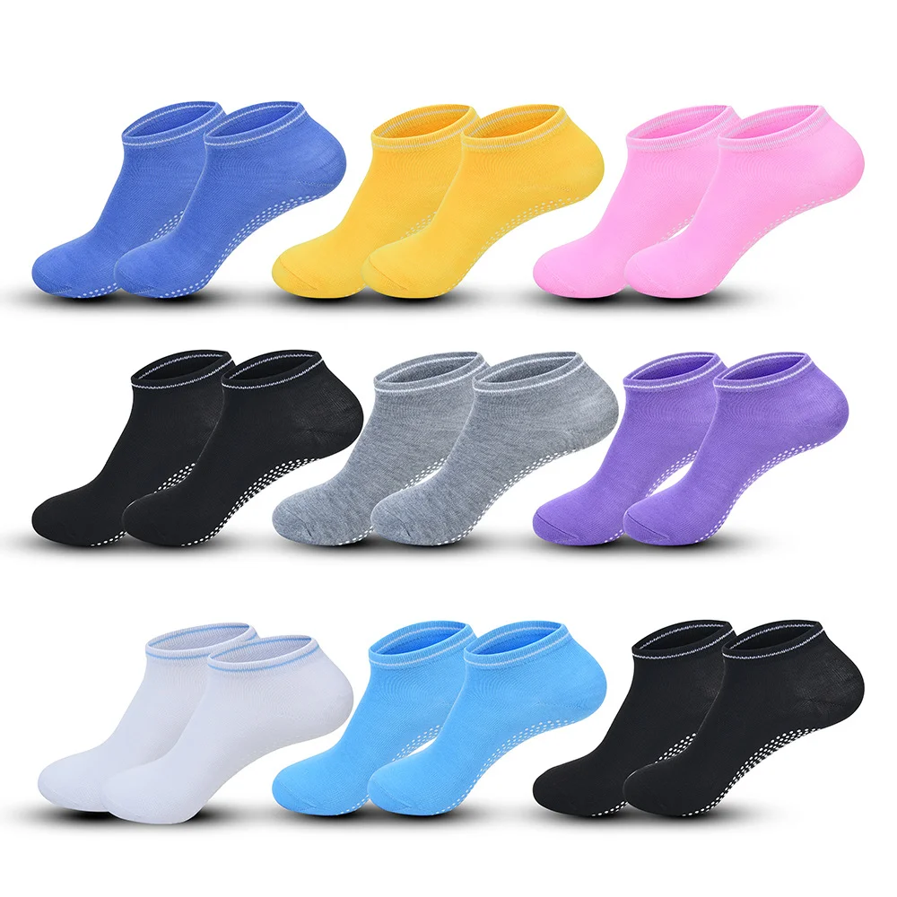 Top Trends: Women High Quality Pilates Gray Anti-Slip Breathable Backless Yoga Socks Ankle Ladies Ballet Dance Sports Socks For Fitness Gym Shoppable Styles