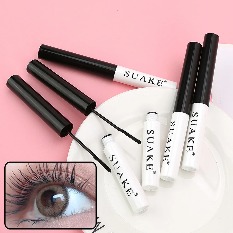 Top Trends: 3D Mascara Silk Fibre Lengthening Black Lash Eyelash Extension Eye Lashes Ultra-fine Brush Long-wearing Black Color Mascara Shoppable Styles