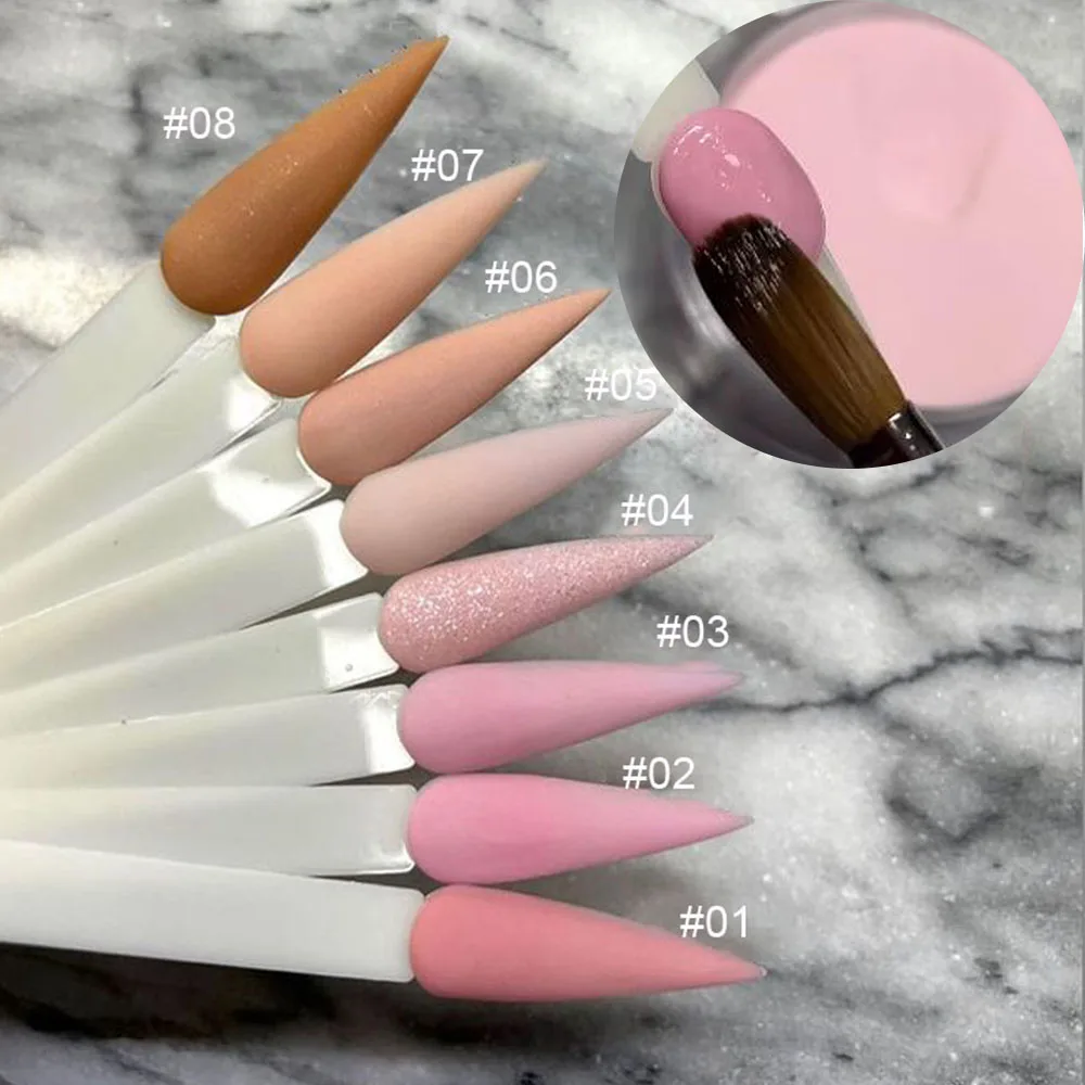 Top Trends: 30ml Nude Acrylic Powder 2 In 1 Nail Extension Builder Carving French Manicure Fine Dip Powder Nail Supplies For Professionals Shoppable Styles