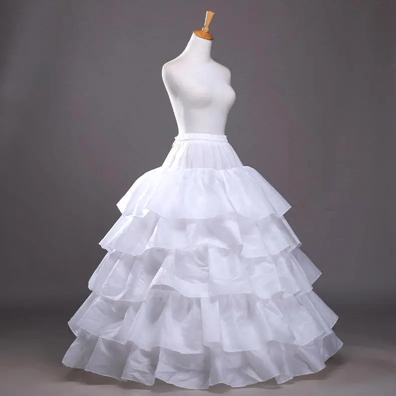 Top Trends: 4 Hoops 5 Layers Ball Gown Petticoats Black Petticoat Crinoline Underskirt Big Ruffle Wedding Accessories Tulle Underskirts Shoppable Styles