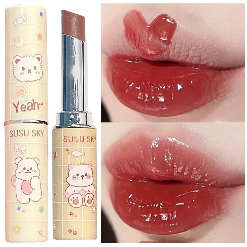 Top Trends: 6 Colors Tinted Moisturizing Lipstick Nourishing Chapped Dry Cracking Lip Balm Waterproof Natural Cherry Red Lip Glaze Cosmetics Shoppable Styles