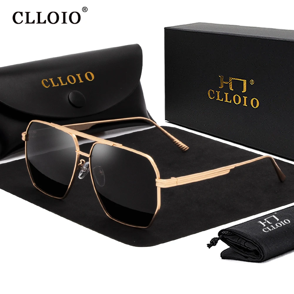 Top Trends: CLLOIO New Square Polarized Sunglasses Men Fashion Women Driving Shade Glasses Luxury Brand Sun Glasses Anti-glare Oculos De Sol Shoppable Styles