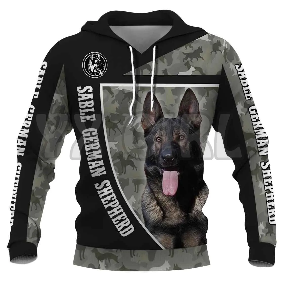 Top Trends: Sable German Shepherd 3D Printed Hoodies Unisex Pullovers Funny Dog Hoodie Casual Street Tracksuit Shoppable Styles