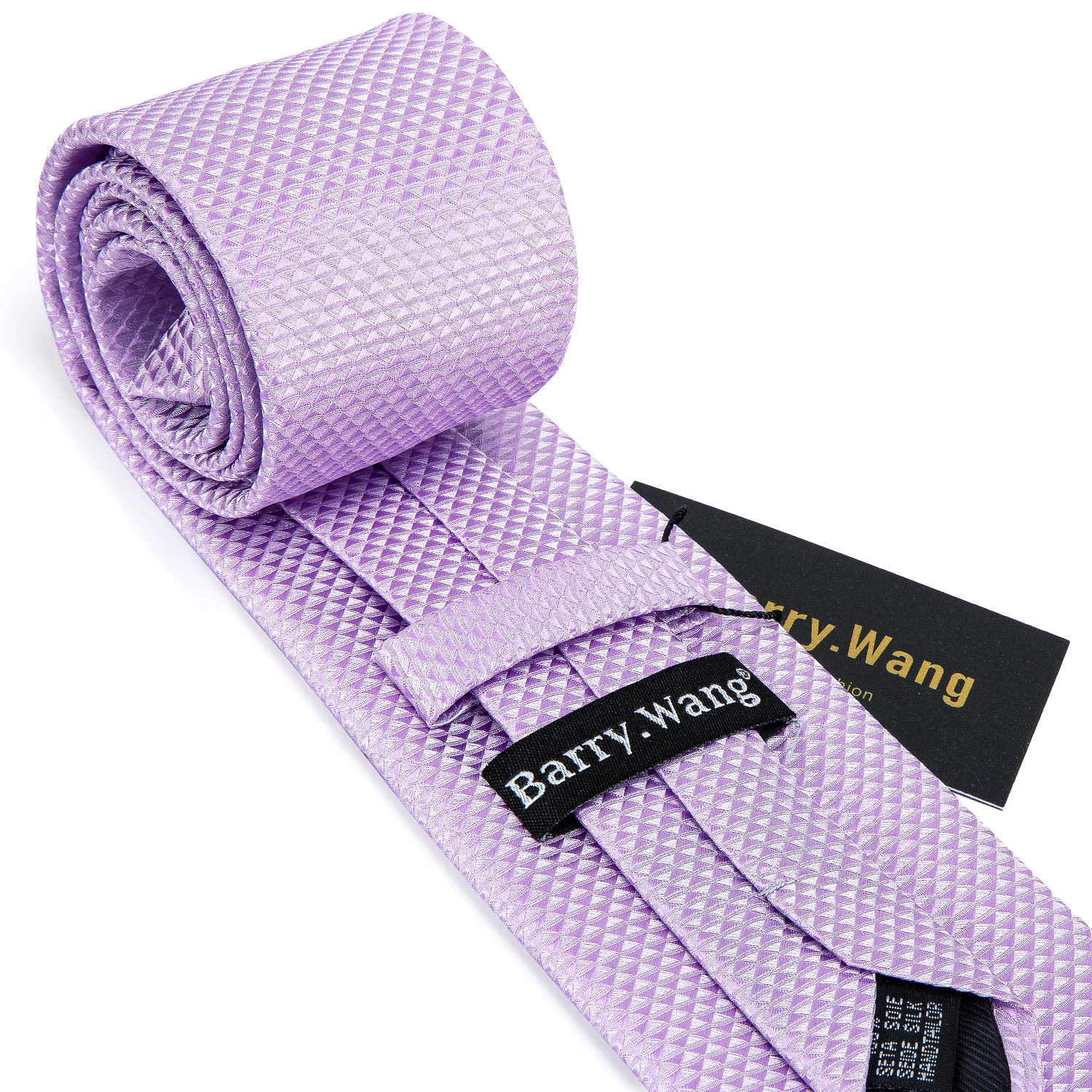 Top Trends: Barry.Wang Purple Silk Mens Tie Hanky Cufflinks Set Lilac Lavender Mauve Violet Jacquard Necktie For Male Wedding Business Party Shoppable Styles - Image 4