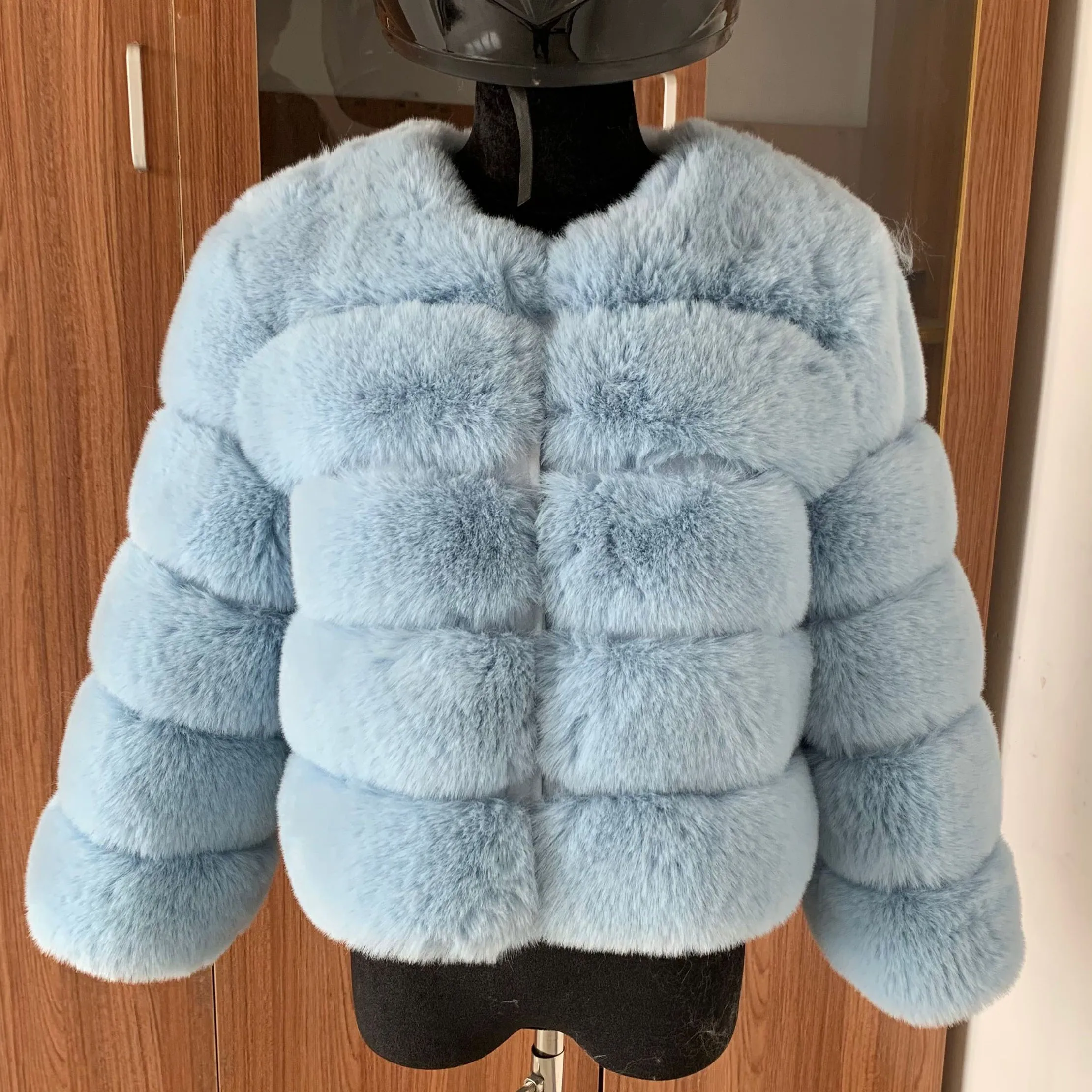 Top Trends: Winter Coat For Faux Fur Coat Women New Outerwear Fox Fur Short Coat Fake Fur Jacket Furry Fluffy Jacket Luxury Woman Fur Fake Shoppable Styles