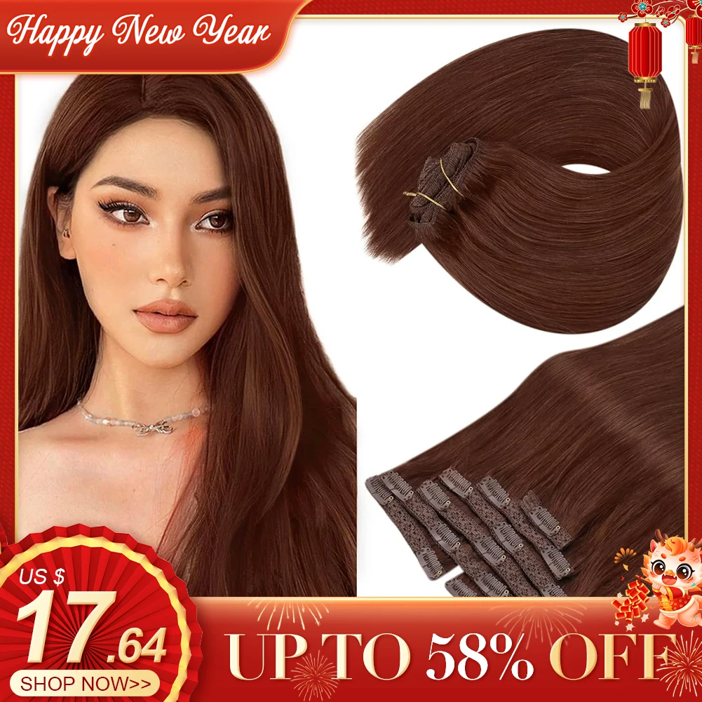 Top Trends: VeSunny Clip In Hair Extension Human Hair Balayage Natural Human Hair Extension Human Hair Clip Extension For Women Shoppable Styles