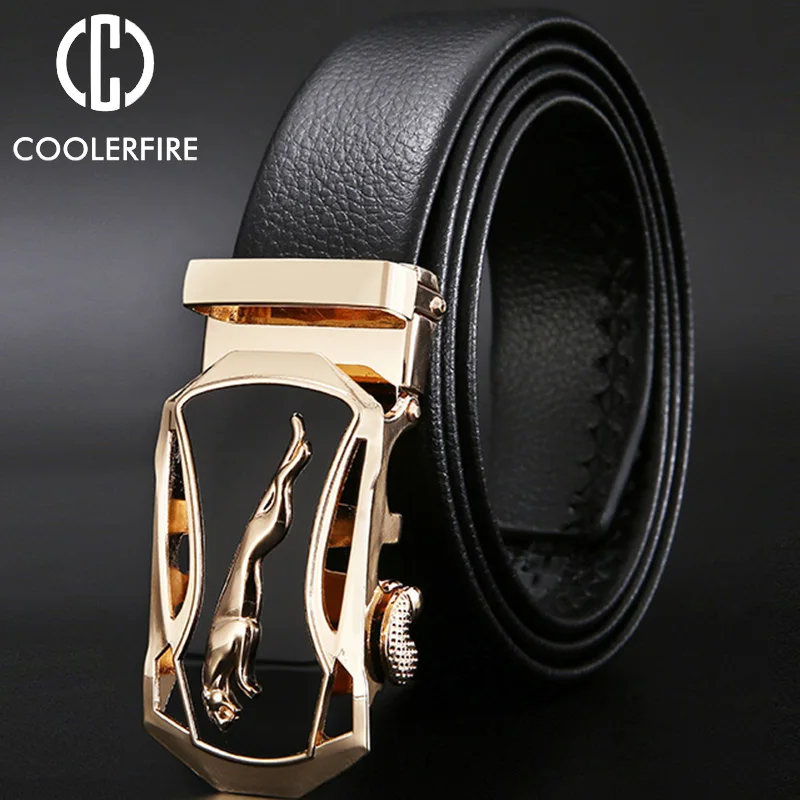 Top Trends: Men Belt Metal Luxury Brand Automatic Buckle Leather High Quality Belt For Men Business Work Casual Designer Fashion StrapZDP001 Shoppable Styles